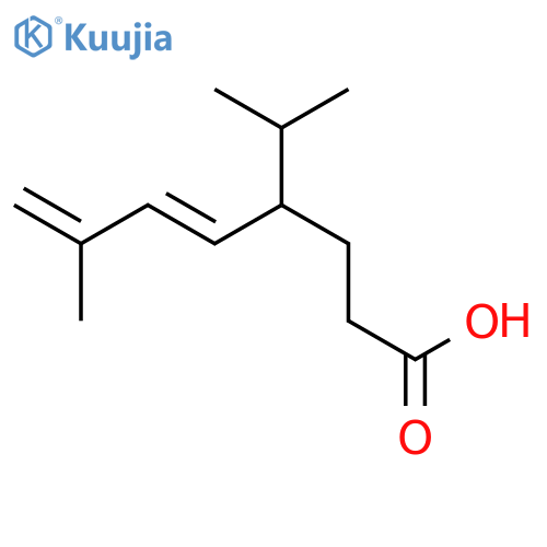 5,7-OCTADIENOIC ACID, 7-METHYL-4-(1-METHYLETHYL)-, (E)- structure