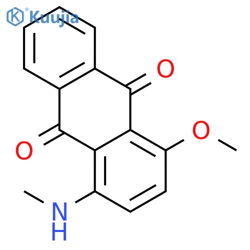 9,10-ANTHRACENEDIONE, 1-METHOXY-4-(METHYLAMINO)- structure