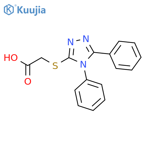 (4,5-Diphenyl-4H-1,2,4-triazol-3-yl)thioacetic acid structure