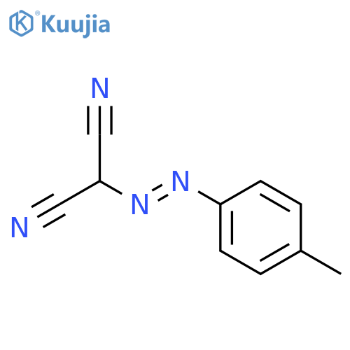 2-[(4-methylphenyl)diazenyl]propanedinitrile structure