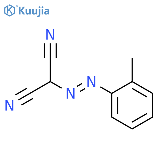 2-[(2-methylphenyl)diazenyl]propanedinitrile structure