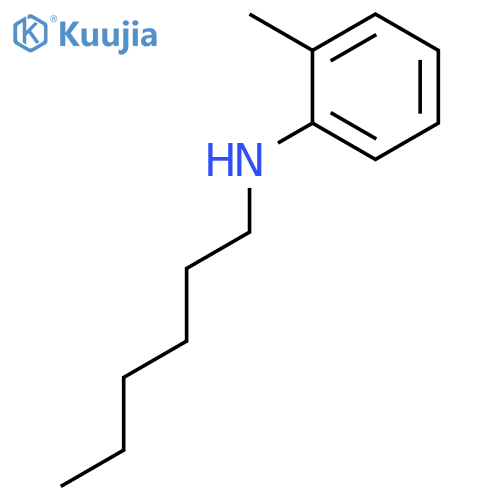BENZENAMINE, N-HEXYL-2-METHYL- structure
