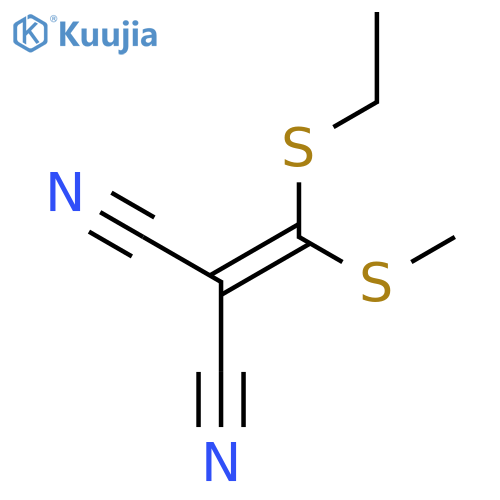 Propanedinitrile, [(ethylthio)(methylthio)methylene]- structure