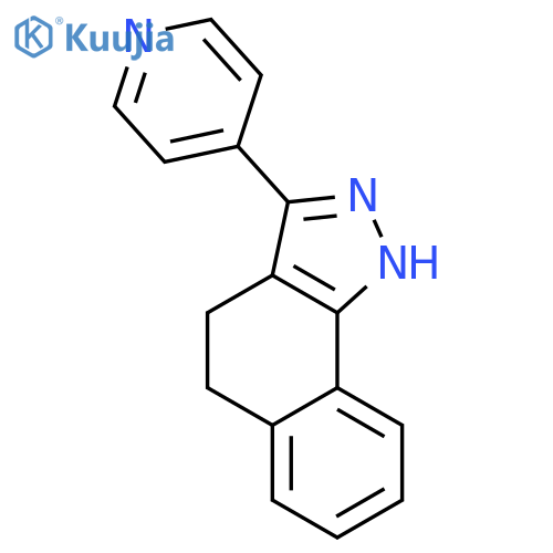 4,5-Dihydro-3-(pyridin-4-yl)-2H-benz(g)indazole structure