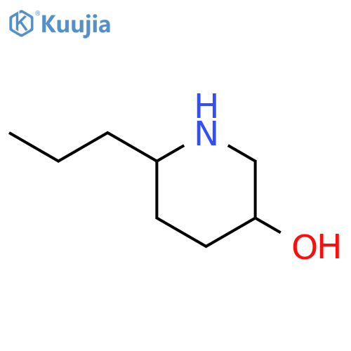 (3R,6R)-6-propylpiperidin-3-ol structure