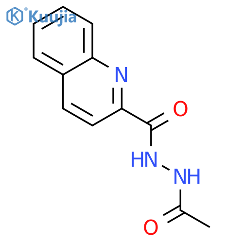 N'-acetylquinoline-2-carbohydrazide structure