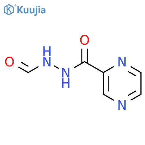 Hydrazine, 1-formyl-2-(pyrazinylcarbonyl)- structure