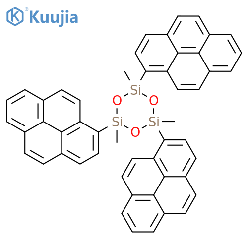 CYCLOTRISILOXANE, 2,4,6-TRIMETHYL-2,4,6-TRI-1-PYRENYL- structure