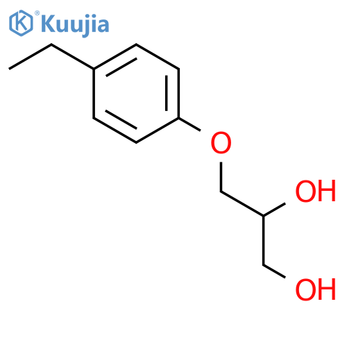 3-(4-ethylphenoxy)propane-1,2-diol structure