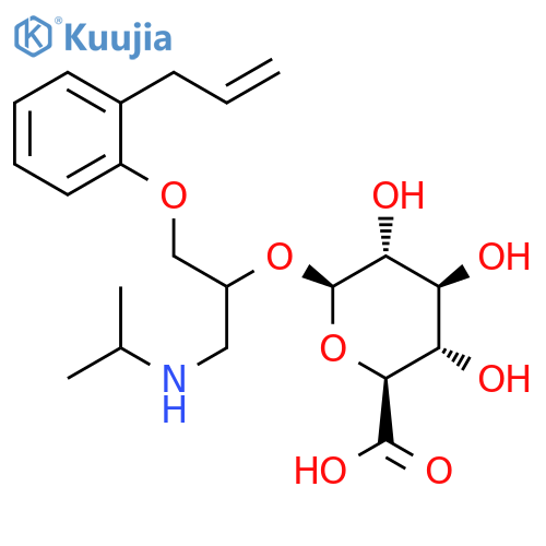 b-D-Glucopyranosiduronic acid,1-[[(1-methylethyl)amino]methyl]-2-[2-(2-propen-1-yl)phenoxy]ethyl structure
