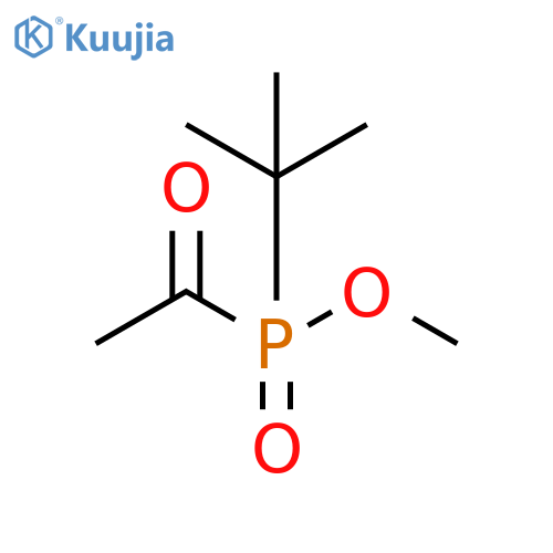 Phosphinic acid, acetyl(1,1-dimethylethyl)-, methyl ester structure