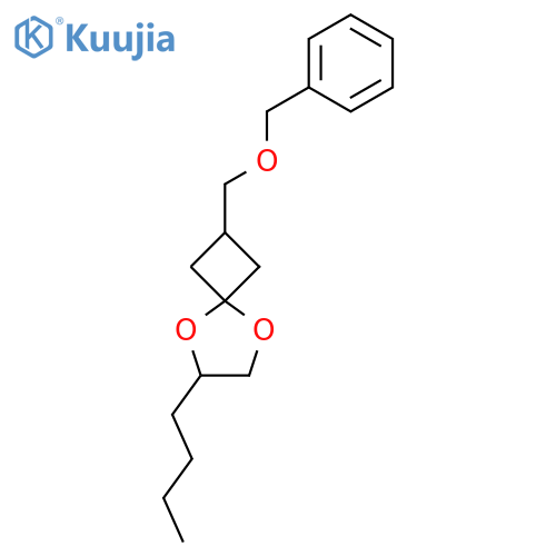 5,8-Dioxaspiro[3.4]octane, 6-butyl-2-[(phenylmethoxy)methyl]- structure