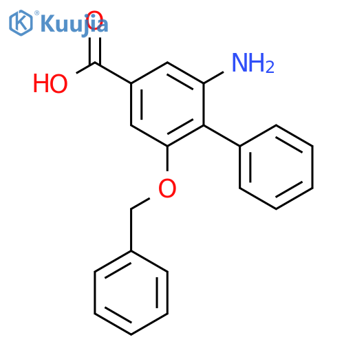 [1,1'-BIPHENYL]-4-CARBOXYLIC ACID, 2-AMINO-6-(PHENYLMETHOXY)- structure