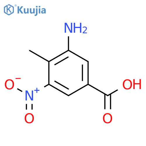 3-Amino-4-methyl-5-nitro-benzoic Acid structure