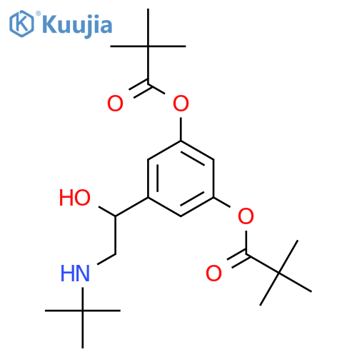 Propanoic acid,2,2-dimethyl-, 5-[2-[(1,1-dimethylethyl)amino]-1-hydroxyethyl]-1,3-phenyleneester (9CI) structure