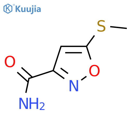 5-(Methylthio)isoxazole-3-carboxamide structure
