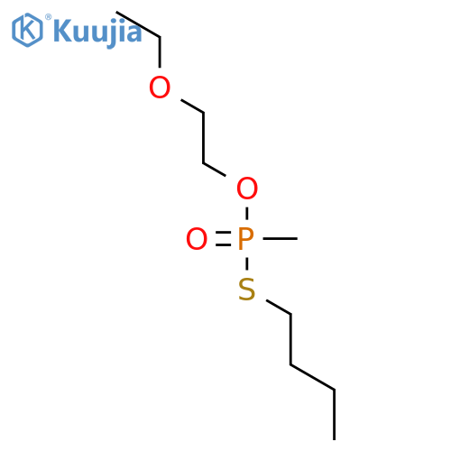 Phosphonothioic acid, methyl-, S-butyl O-(2-ethoxyethyl) ester structure