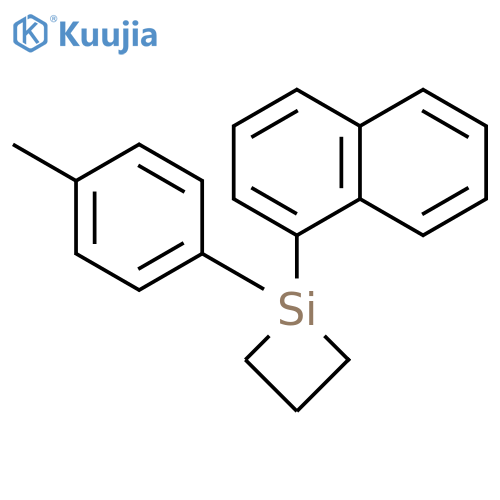 Silacyclobutane, 1-(4-methylphenyl)-1-(1-naphthalenyl)- structure