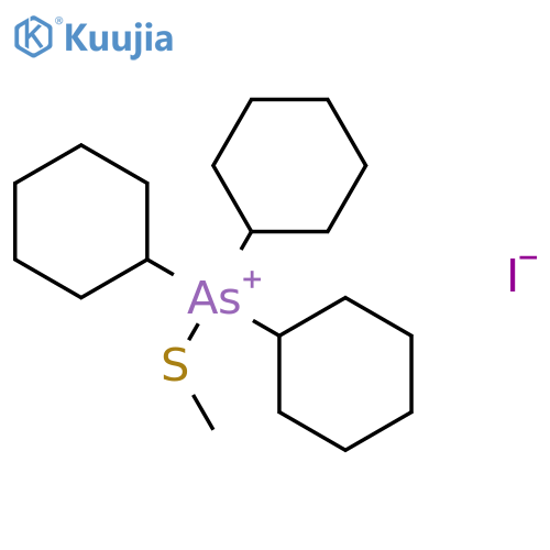 ARSONIUM, TRICYCLOHEXYL(METHYLTHIO)-, IODIDE structure