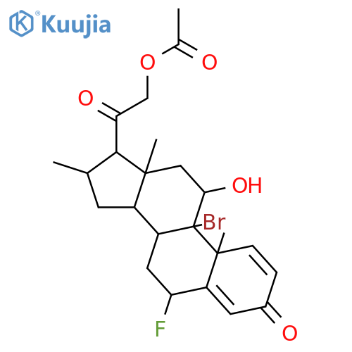 (6a,11b,16a)-21-(Acetyloxy)-9-bromo-6-fluoro-11-hydroxy-16-methyl-pregna-1,4-diene-3,20-dione structure