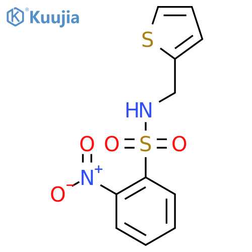 ((2-Nitrophenyl)sulfonyl)(2-thienylmethyl)amine structure