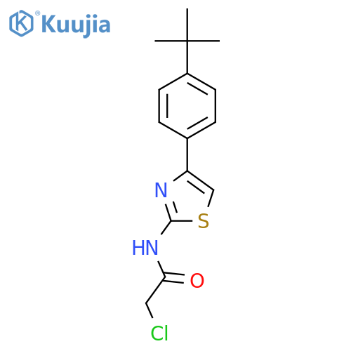 N-4-(4-tert-butylphenyl)-1,3-thiazol-2-yl-2-chloroacetamide structure