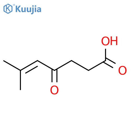 6-methyl-4-oxo-5-Heptenoic acid structure