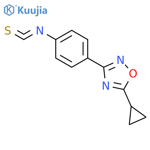 1,2,4-OXADIAZOLE, 5-CYCLOPROPYL-3-(4-ISOTHIOCYANATOPHENYL)- structure