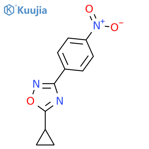 5-Cyclopropyl-3-(4-nitro-phenyl)-[1,2,4]oxadiazole structure