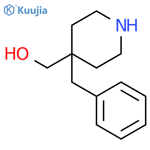 (4-benzylpiperidin-4-yl)methanol structure