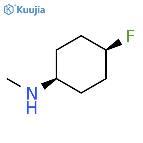 cis-4-fluoro-N-methylcyclohexan-1-amine structure