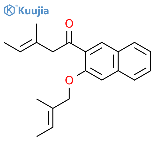 3-PENTEN-1-ONE, 3-METHYL-1-[3-[(2-METHYL-2-BUTENYL)OXY]-2-NAPHTHALENYL]- structure