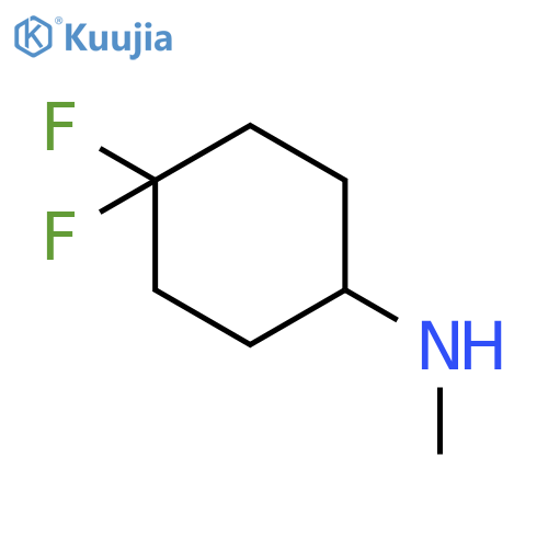 4,4-difluoro-N-methylcyclohexan-1-amine structure