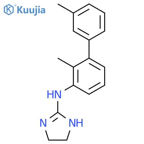 1H-Imidazol-2-amine, N-(2,3'-dimethyl[1,1'-biphenyl]-3-yl)-4,5-dihydro- structure