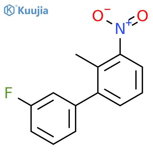 1,1'-Biphenyl, 3'-fluoro-2-methyl-3-nitro- structure