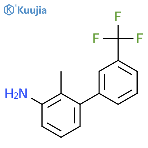 [1,1'-Biphenyl]-3-amine, 2-methyl-3'-(trifluoromethyl)- structure