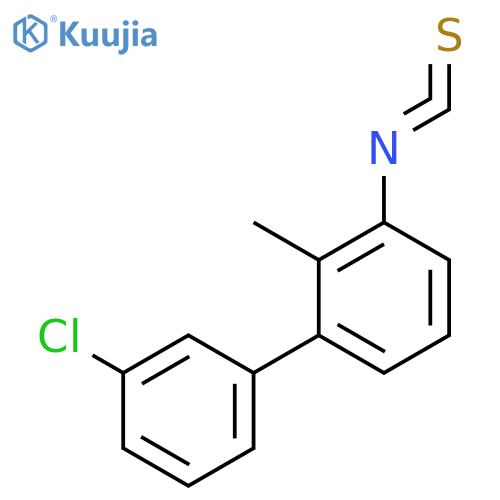 1,1'-Biphenyl, 3'-chloro-3-isothiocyanato-2-methyl- structure