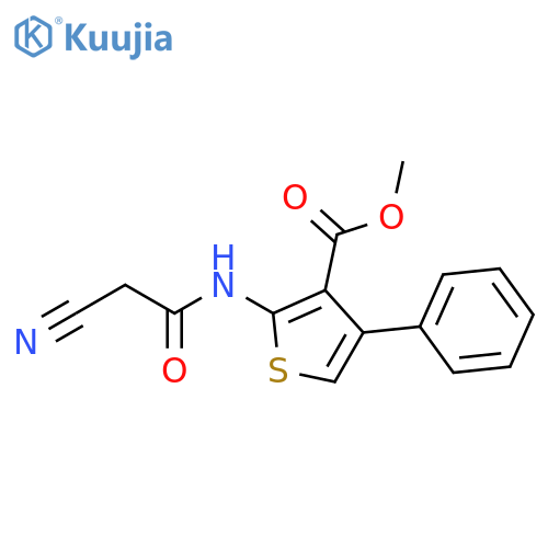 Methyl 2-(Cyanoacetyl)amino-4-phenylthiophene-3-carboxylate structure
