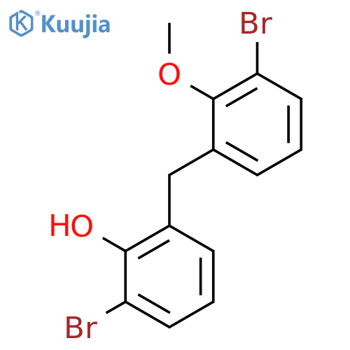PHENOL, 2-BROMO-6-[(3-BROMO-2-METHOXYPHENYL)METHYL]- structure