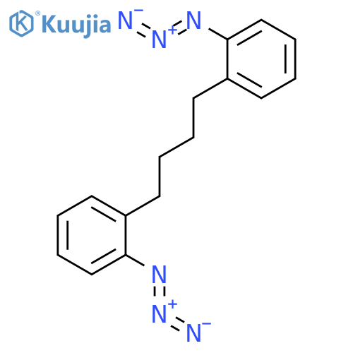 Benzene, 1,1'-(1,4-butanediyl)bis[azido- structure