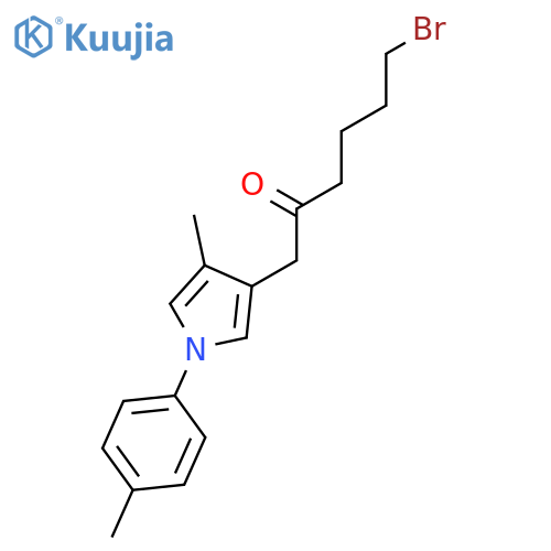2-HEXANONE, 6-BROMO-1-[4-METHYL-1-(4-METHYLPHENYL)-1H-PYRROL-3-YL]- structure