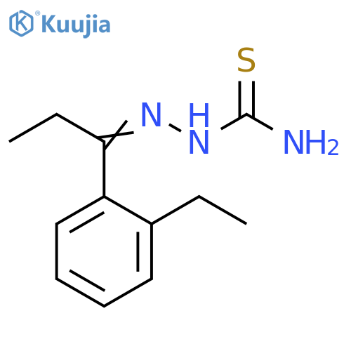 Hydrazinecarbothioamide, 2-[1-(2-ethylphenyl)propylidene]- structure