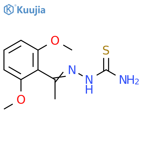 Hydrazinecarbothioamide, 2-[1-(2,6-dimethoxyphenyl)ethylidene]- structure