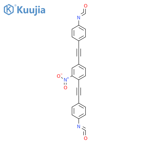 Benzene, 1,4-bis[(4-isocyanatophenyl)ethynyl]-2-nitro- structure