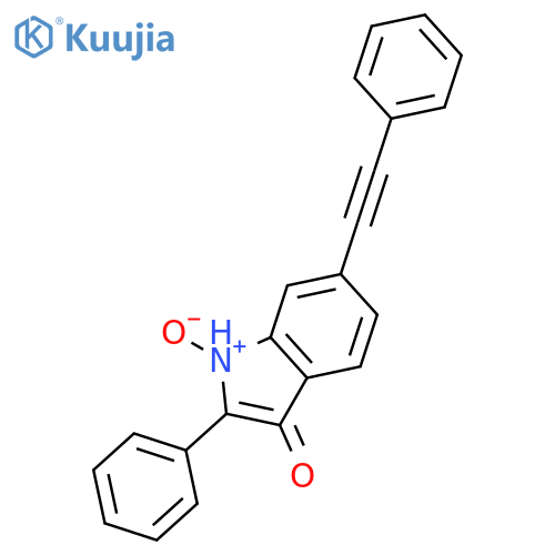 3H-INDOL-3-ONE, 2-PHENYL-6-(PHENYLETHYNYL)-, 1-OXIDE structure