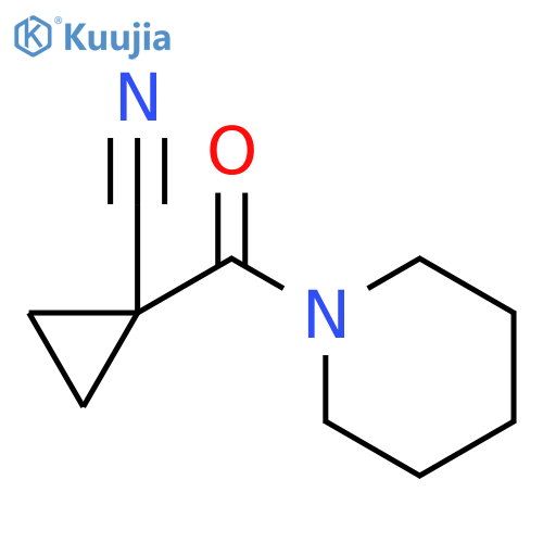 1-(1-Piperidinylcarbonyl)cyclopropanecarbonitrile structure