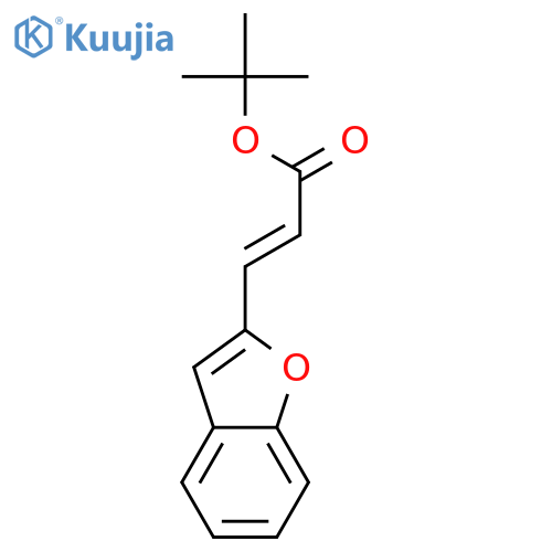 2-Propenoic acid, 3-(2-benzofuranyl)-, 1,1-dimethylethyl ester, (2E)- structure