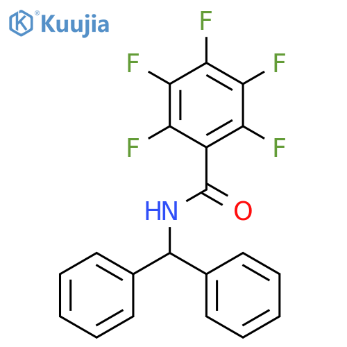 Benzamide, N-(diphenylmethyl)-2,3,4,5,6-pentafluoro- structure