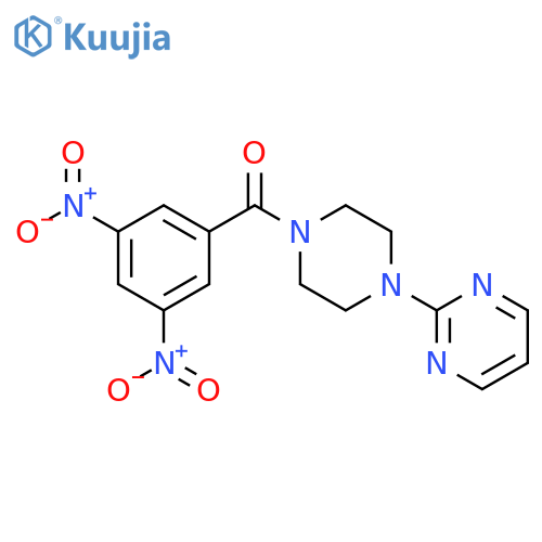 (3,5-Dinitrophenyl)4-(2-pyrimidinyl)piperazinomethanone structure
