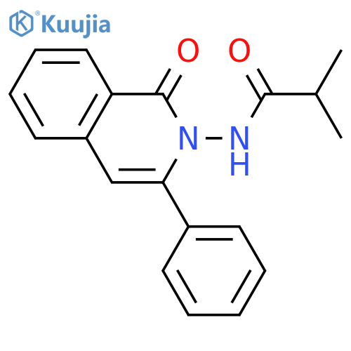Propanamide, 2-methyl-N-(1-oxo-3-phenyl-2(1H)-isoquinolinyl)- structure